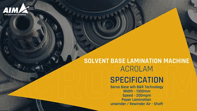 Solvent Base Lamination Machine Manufacturer,Supplier,Exporter in Rajkot,Gujarat,India